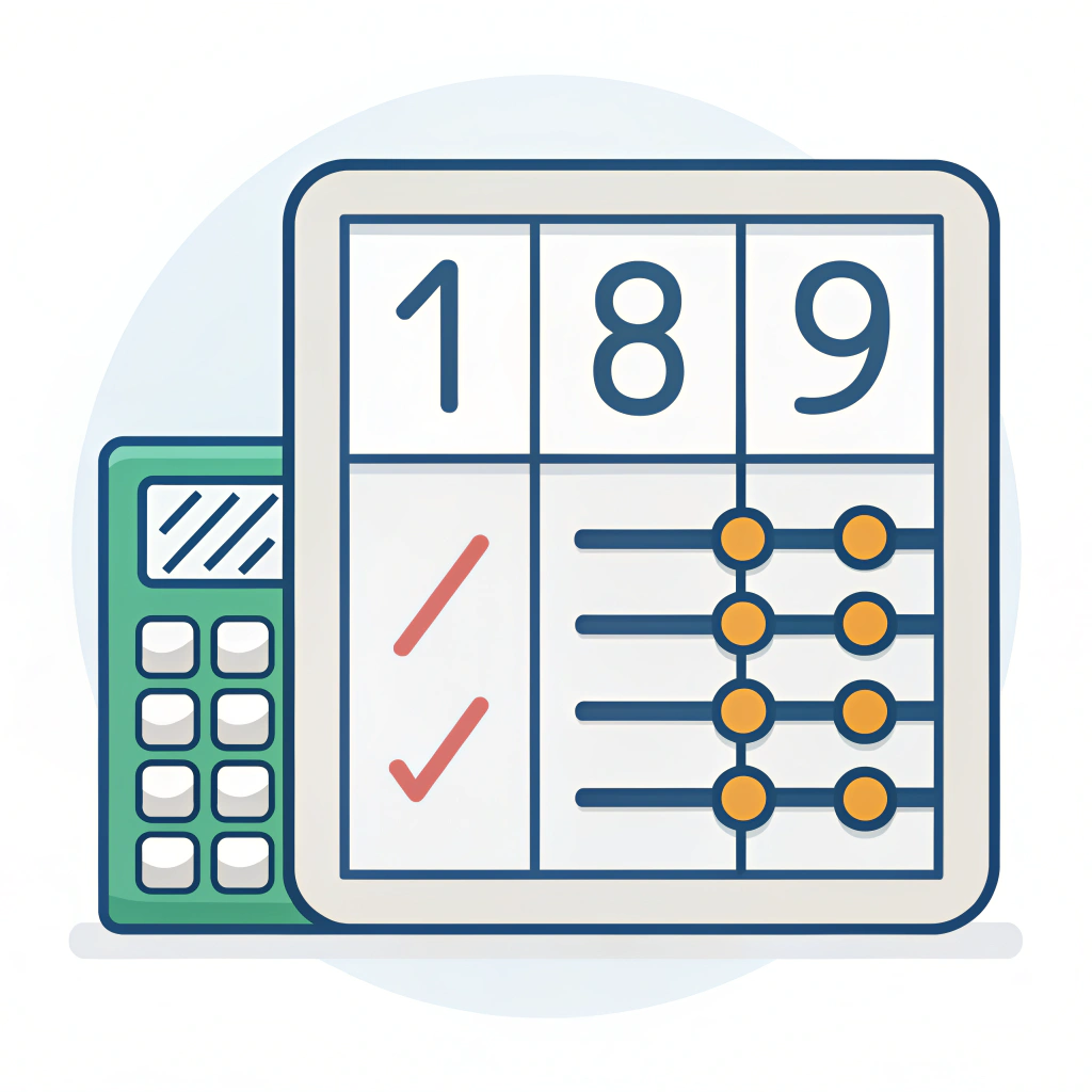 expand standard numbers math icon